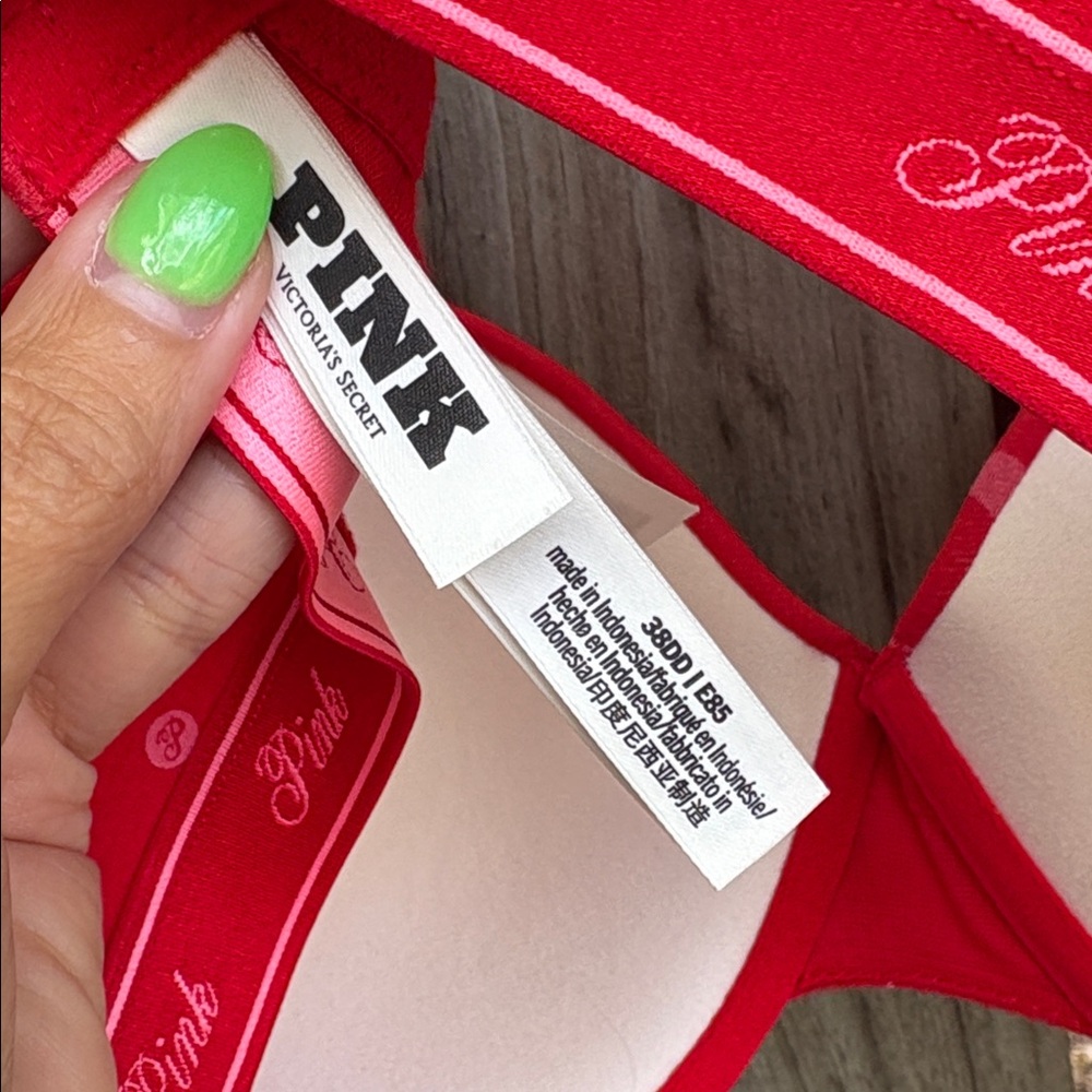 PINK Victoria's Secret Red Heart Print Bra ❤️ - Picture 3 of 4